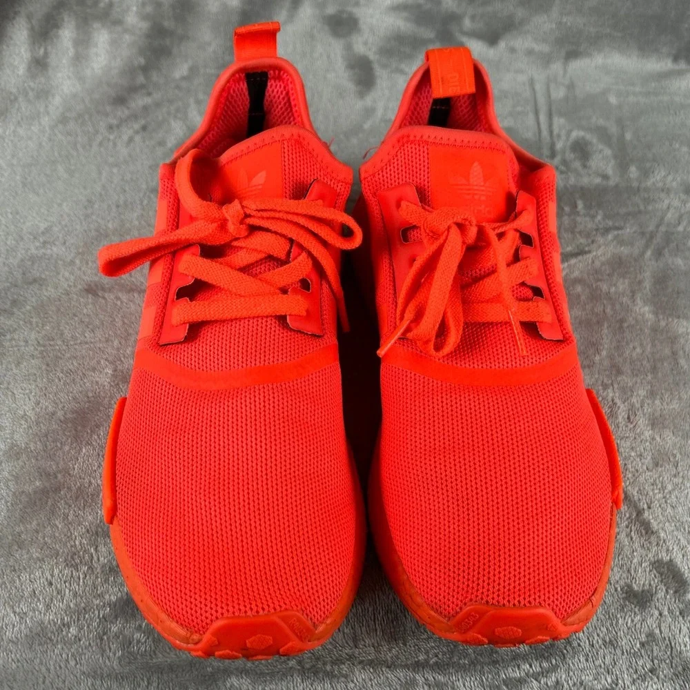 Adidas NMD R1 Solar Red Monochromatic Mesh Sneakers S31507 Mens 10.5 No Insoles